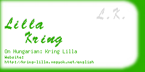 lilla kring business card